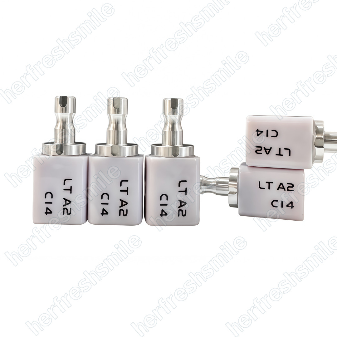 5Pcs Dental CAD CAM C14 Block HT/LT Blocks Glass Ceramic Lithium Disilicate USA