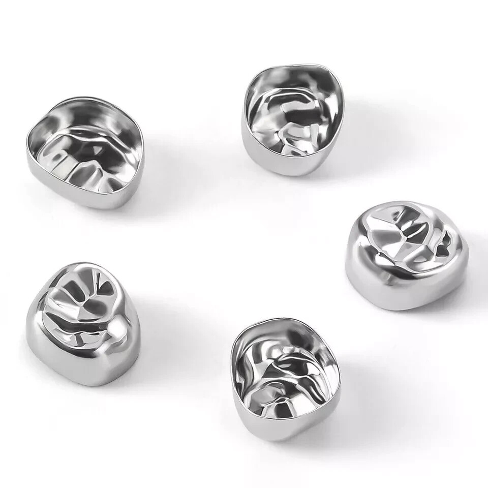 5Pcs Dental Stainless Steel Kids Primary Molar Crowns Pediatric crown 48 Size