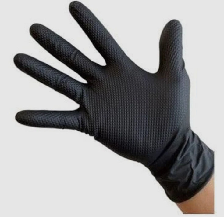 8 Mil Black Heavy Duty Thick Nitrile Industrial Gloves Case 1000 PC New S M L XL