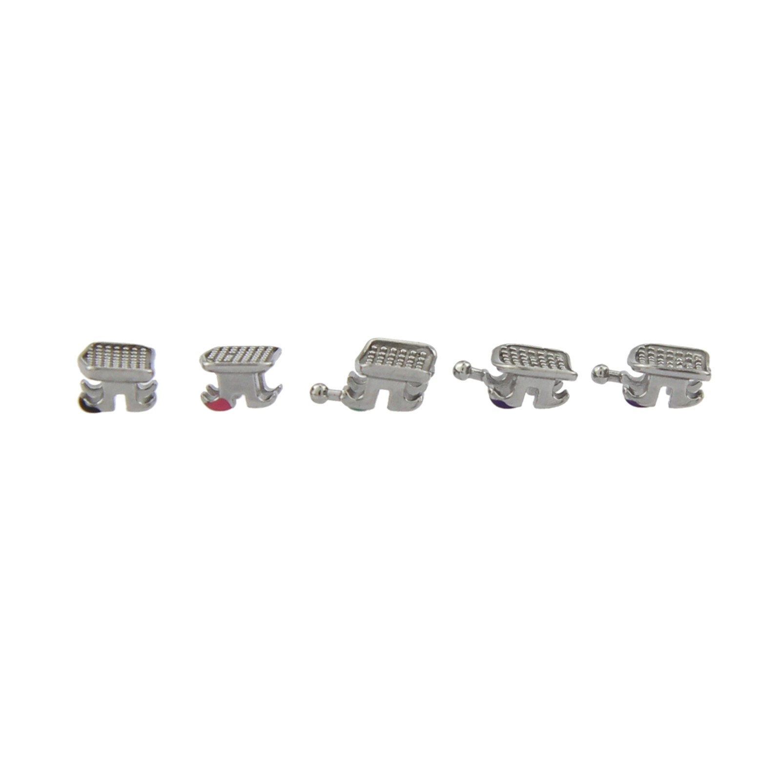 Dental Ortodoncia Brackets MIM Metal Braces Mini Roth MBT 0.018 345 Hooks 5-5