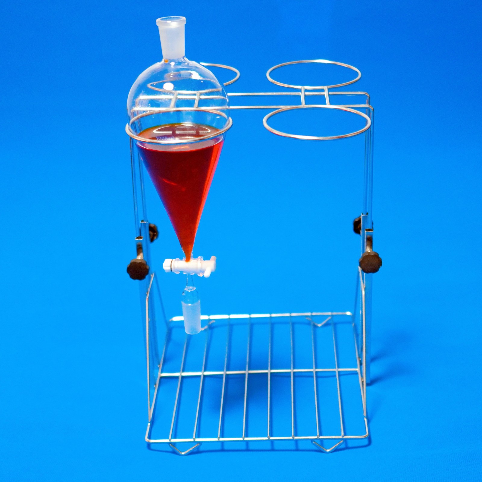 Lab stainless steel glass funnel stand holder clamp for 1000 ml funnel liftable