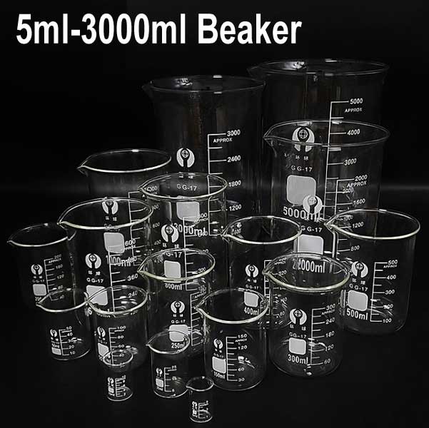 Wholesale 5ml – 3000ml Laboratory Chemistry Borosilicate Measuring Glass Beakers