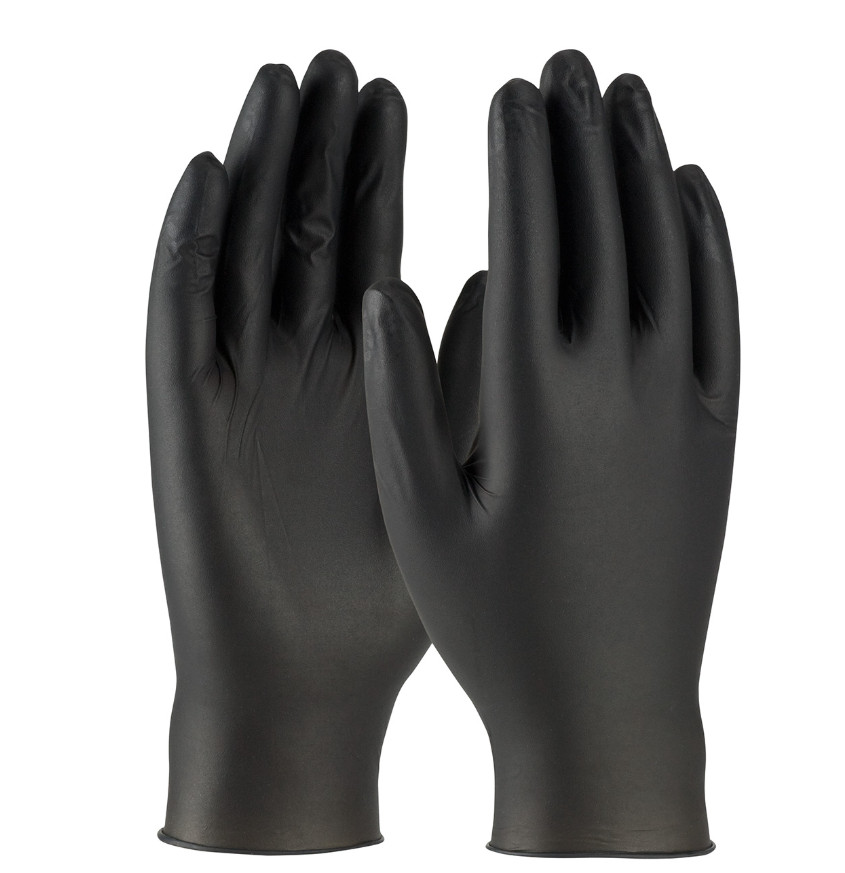 Black Ambidextrous Nitrile 5 Mil Gloves (Case Of 1000 Gloves)