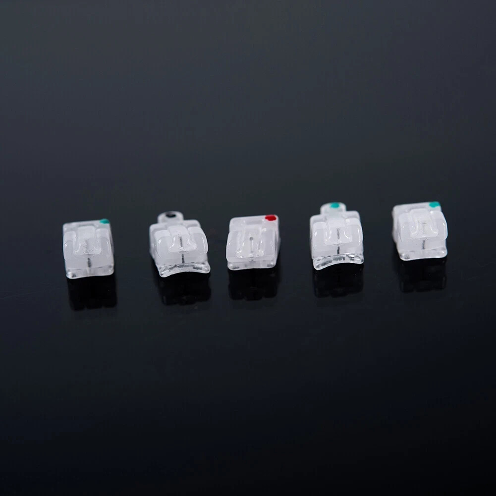 20Pcs Dental Orthodontic Ceramic Sapphire Bracket Monocrystalline Roth/MBT 022