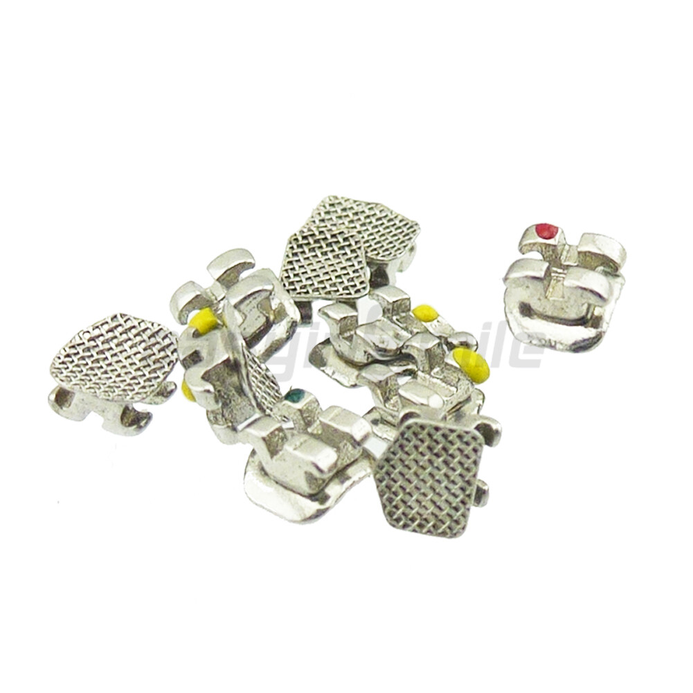 50Pack Dental Orthodontic Metal Brackets Braces Mini MIM Roth/MBT 022 3/345Hooks