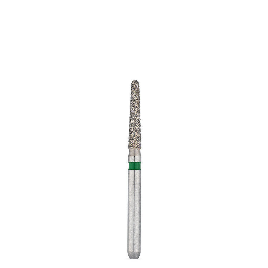 100X 6856.31.016 FG Long Coarse Round-End Taper Diamond Bur 004864L0 New