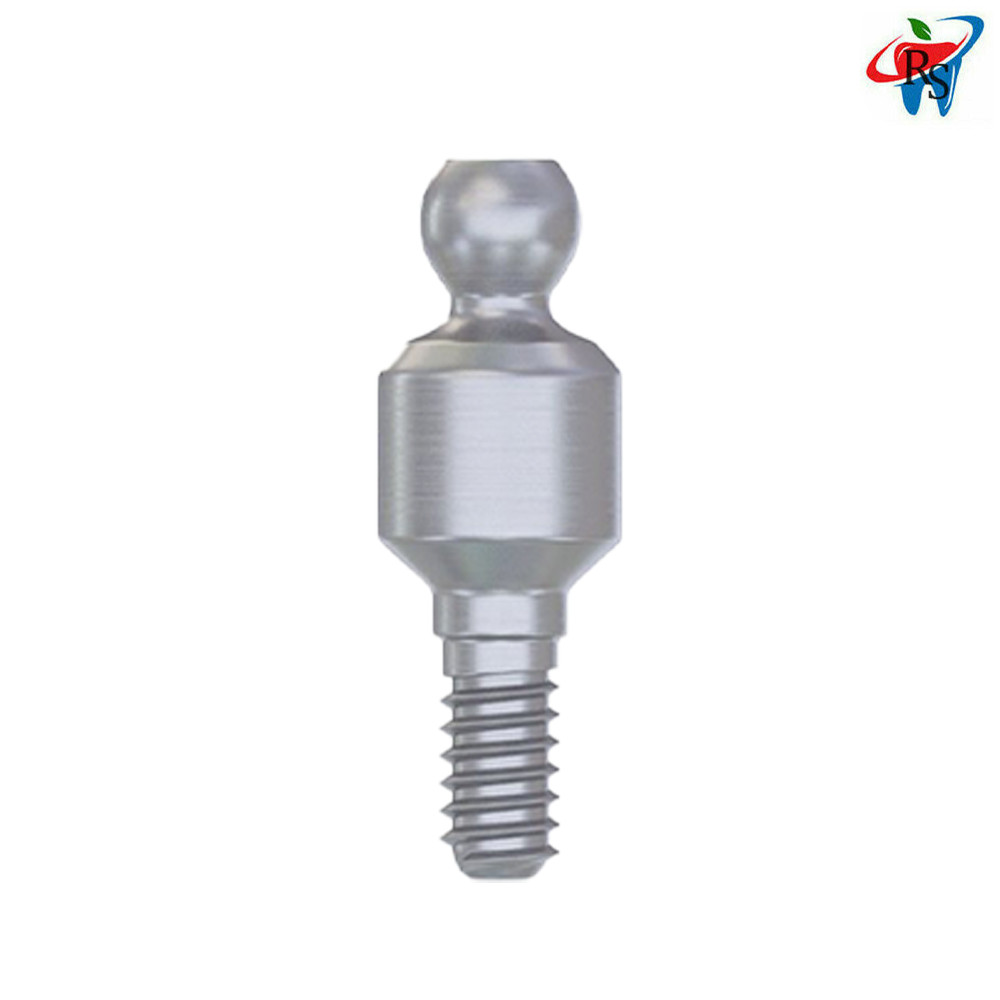 1x Set Dental Imp lant Kit Ball Attach ment Retention Caps Titanium Housing Ring