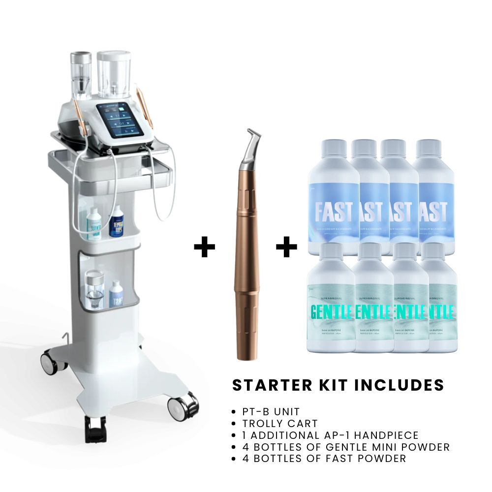 Woodpecker PT-B Dental Air Polisher & Ultrasonic Scaler w/ Wireless Foot Pedal