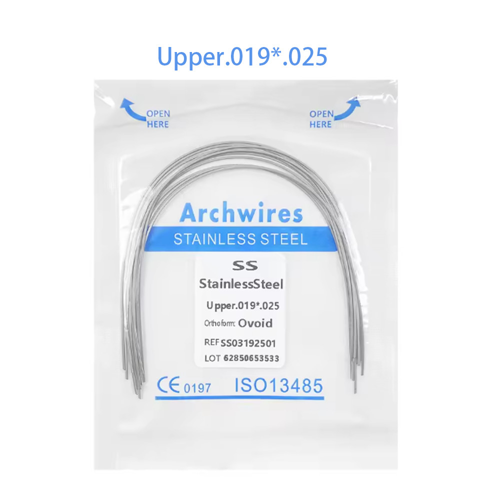 Dental Orthodontic Stainless Steel Wire Rectangular Arch Wires Ovoid 10pcs/pack