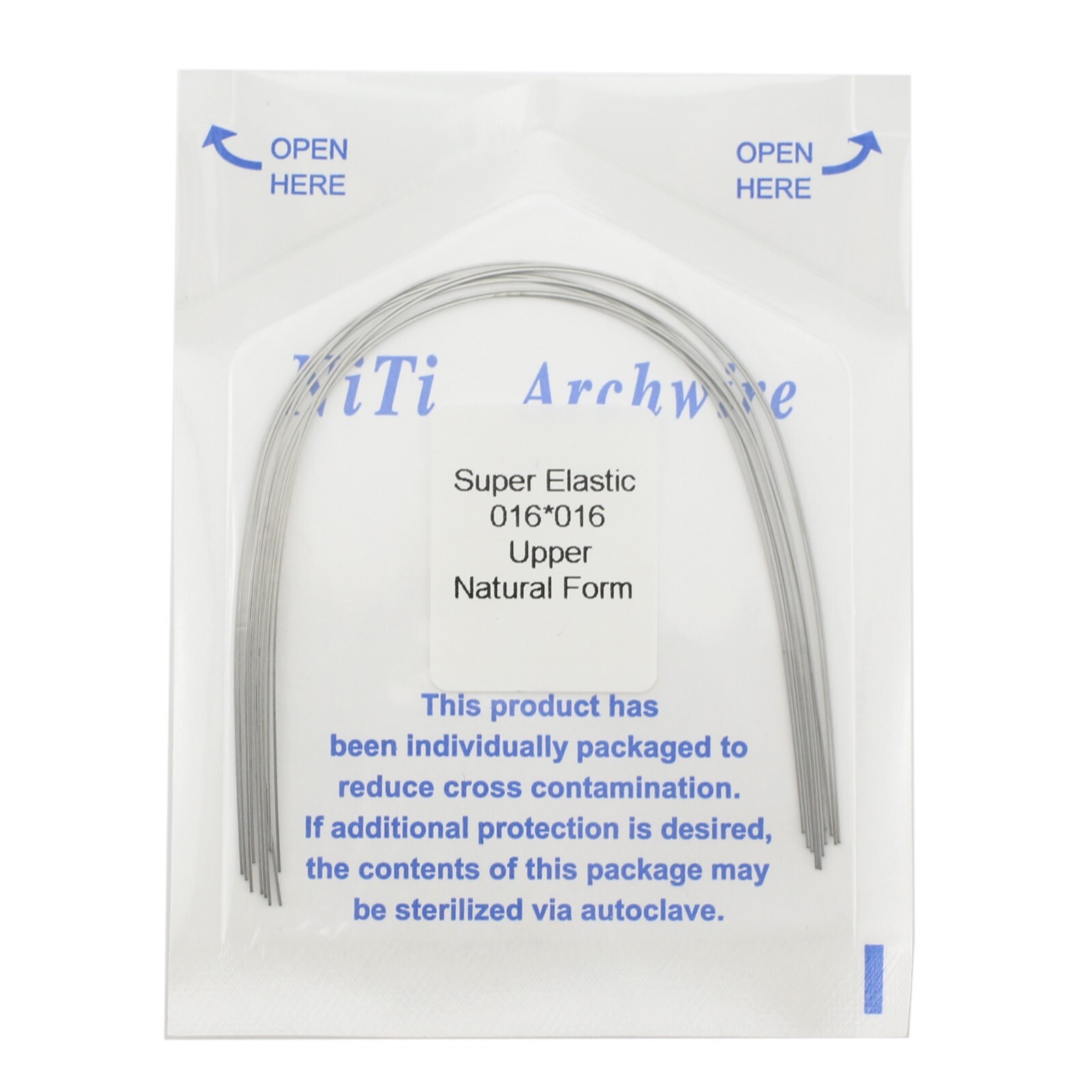 Dental Orthodontic Arch Wire Niti Natural Form Round Rectangular Super Elastic