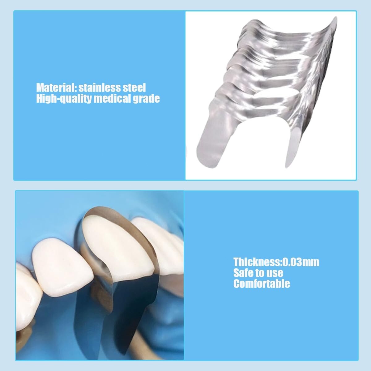 Dental Proximal Anterior Strips Polyester Matrix Bands Clear Matrices Anterior