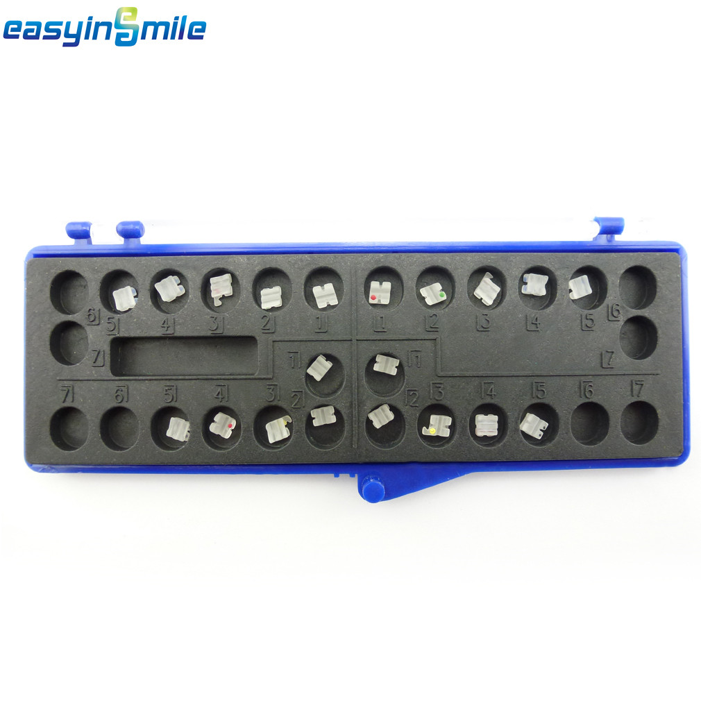 ROTH 022 Dental Ceramic Brackets Orthodontic Clear Braces 3/345 with Hooks 5Pack