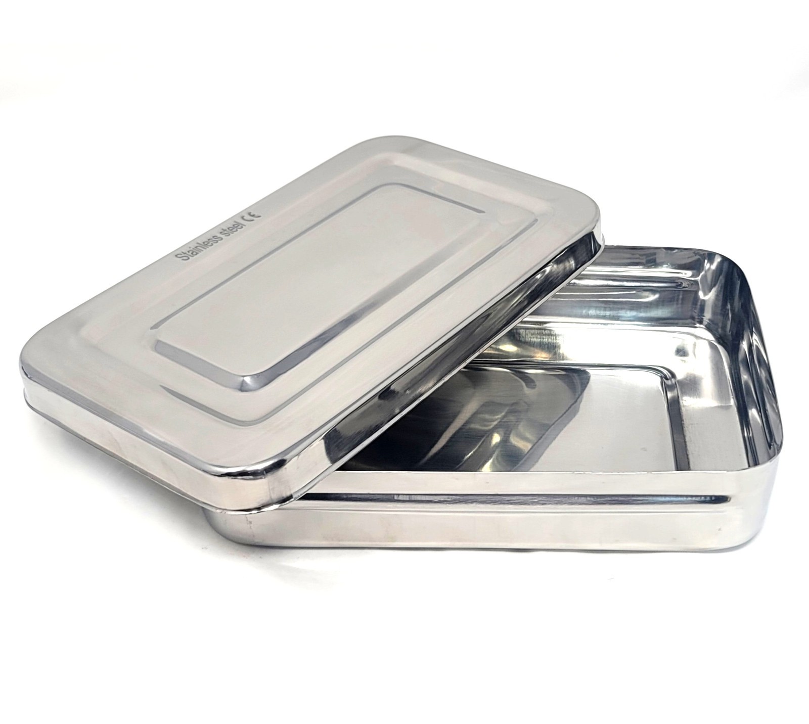 Sterilization Steel Box 8″x5″x2″ with Lid Surgical Dental Medical German Grade