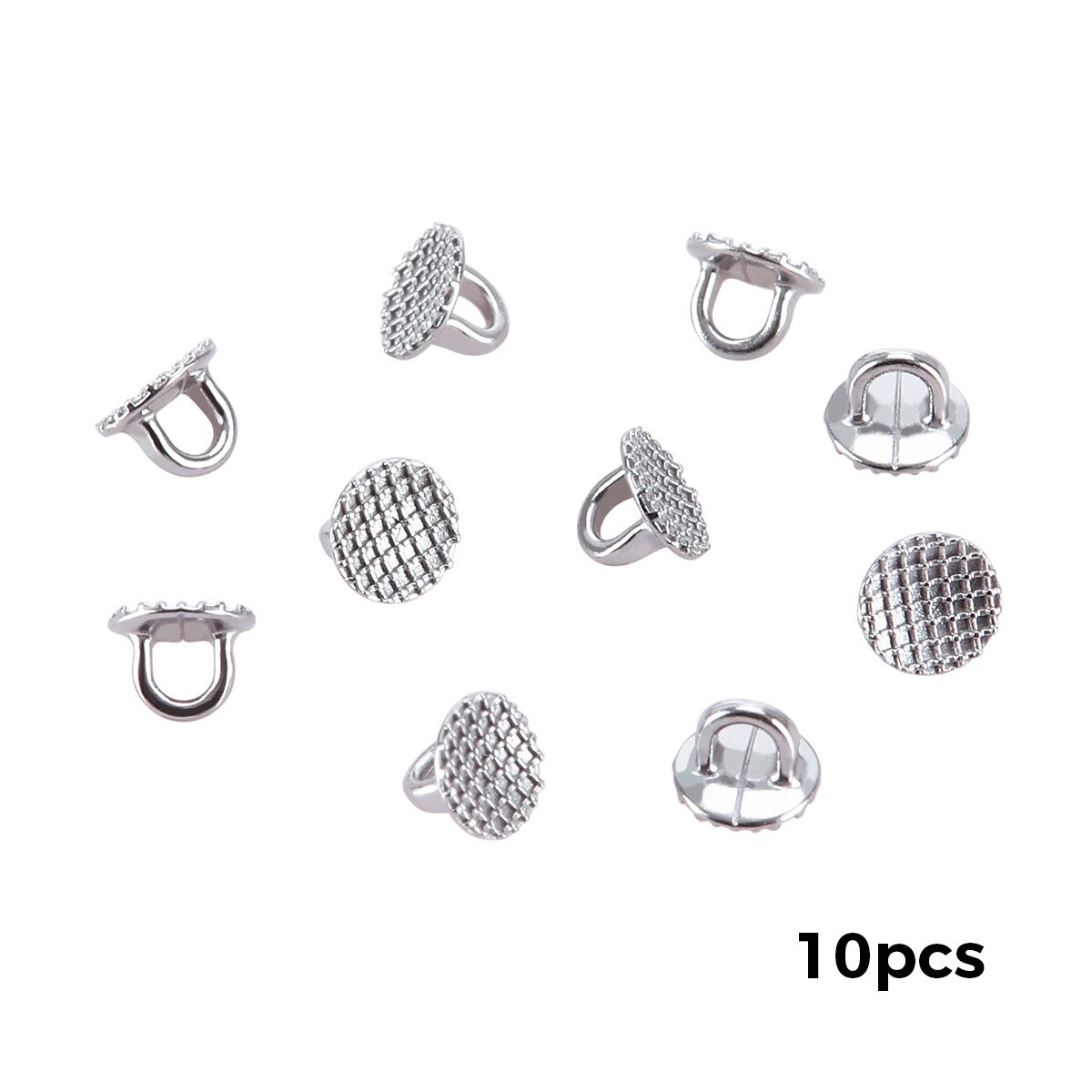 Dental Ortho Lingual Buttons Bondable Mono Mesh Base /Traction Buttons Chains