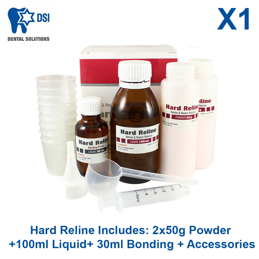 DSI Dental Hard Liner Resin Self Cure DIY Denture Liner Permanent Material