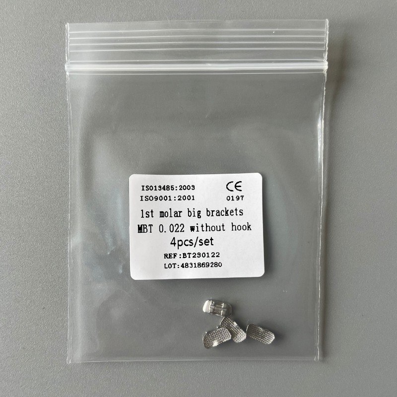 10Sets Dental Orthodontic 1st Molar Wide Big Brackets MBT 022 Without hooks