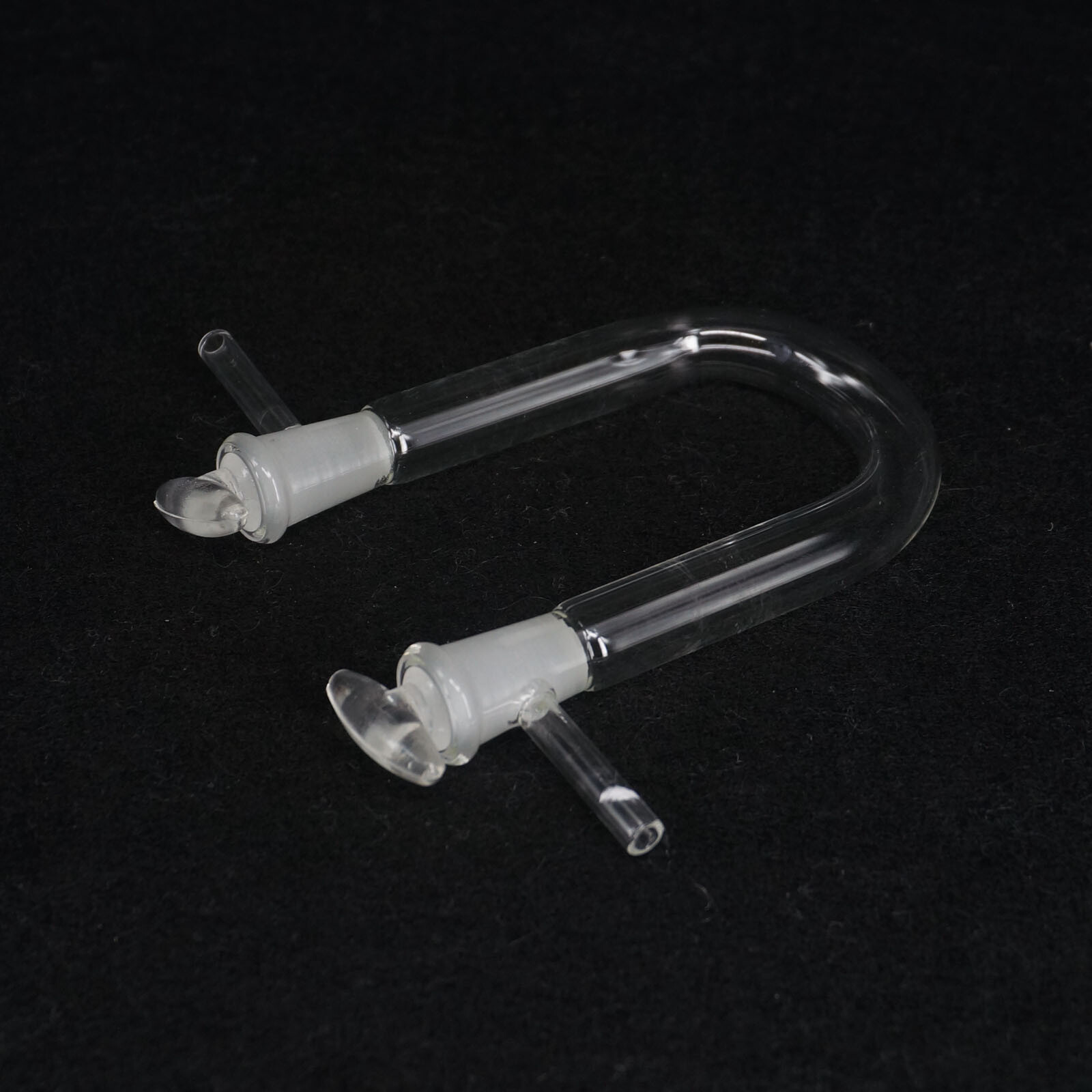 O.D 13/15/18/20mm Drying Glass Tube Adapter U shape With Stopper Side Arm Lab