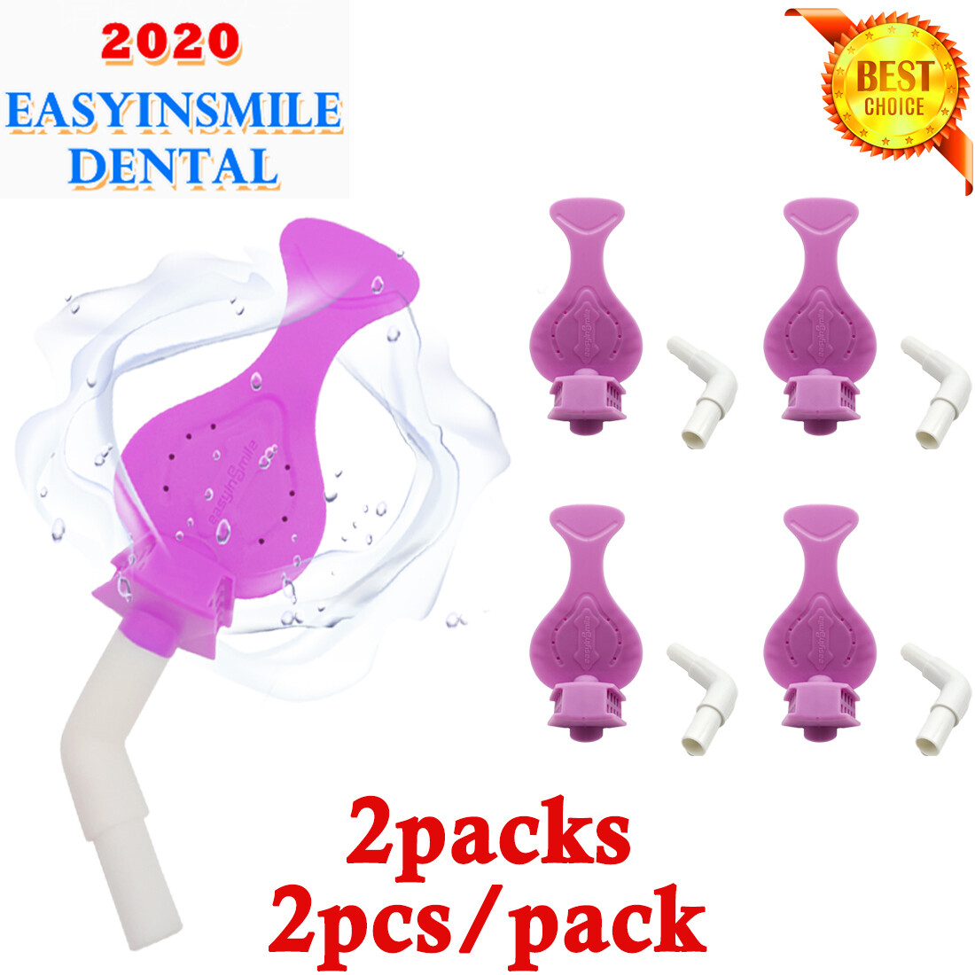 4Pcs Dental Saliva Suction Isolation Mouth Opener Block Dryshield Adapter Tubes