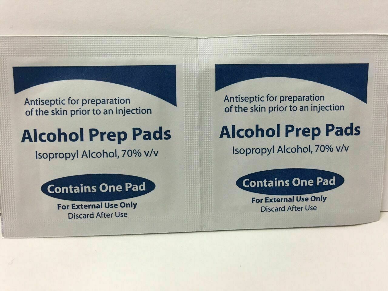 2 Box of 100 Sterile Alcohol Prep Pads,Medium, Qty 200. Latex Free Global