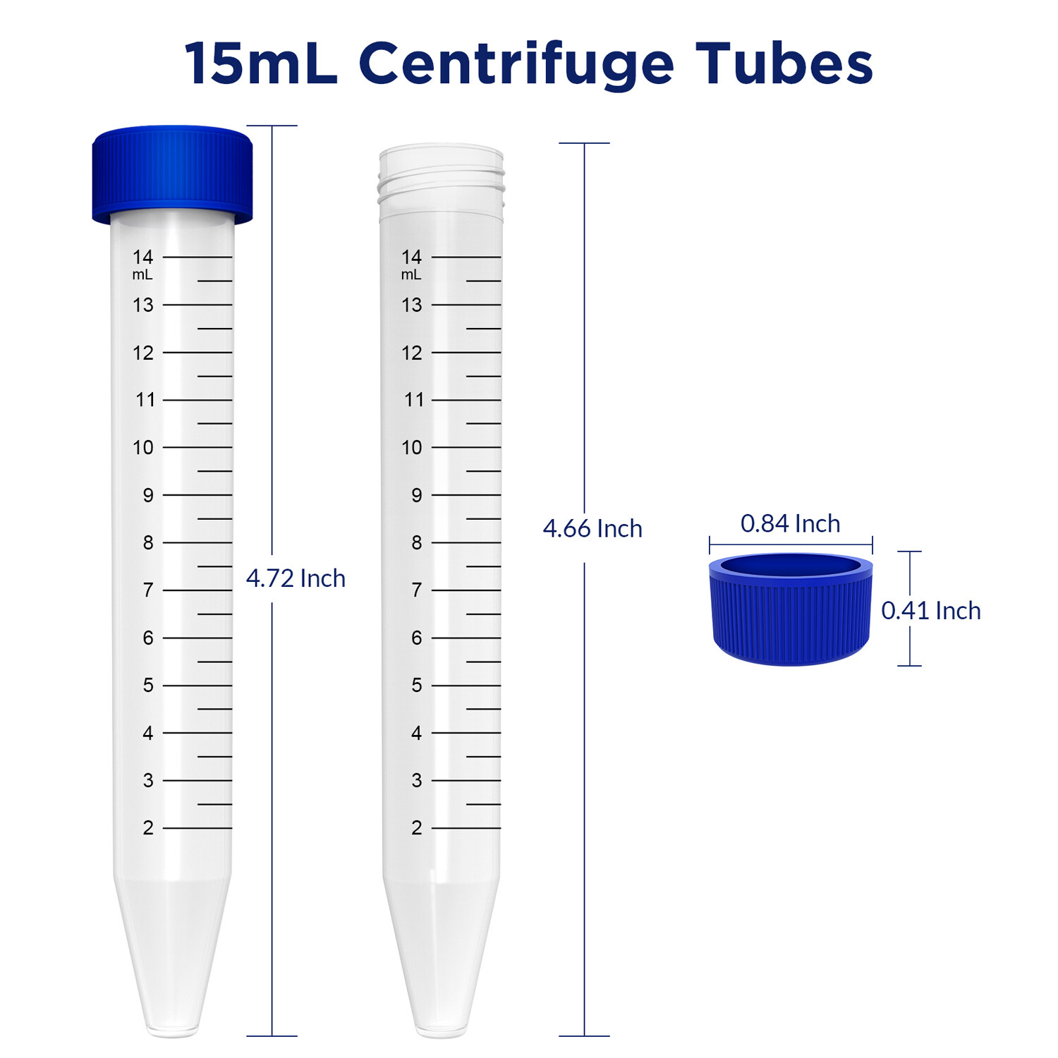 2mL/10mL Amber/Clear Sample Glass Vials, 15mL/50mL Conicial Centrifuge Tubes Cap