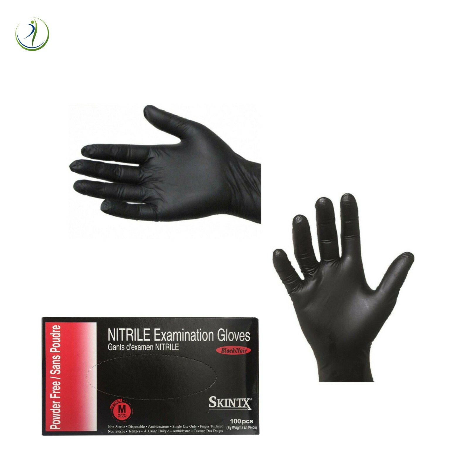 Nitrile Black Dental Medical Exam Gloves Powder-Free Disposable 5 Mil 10 Boxes