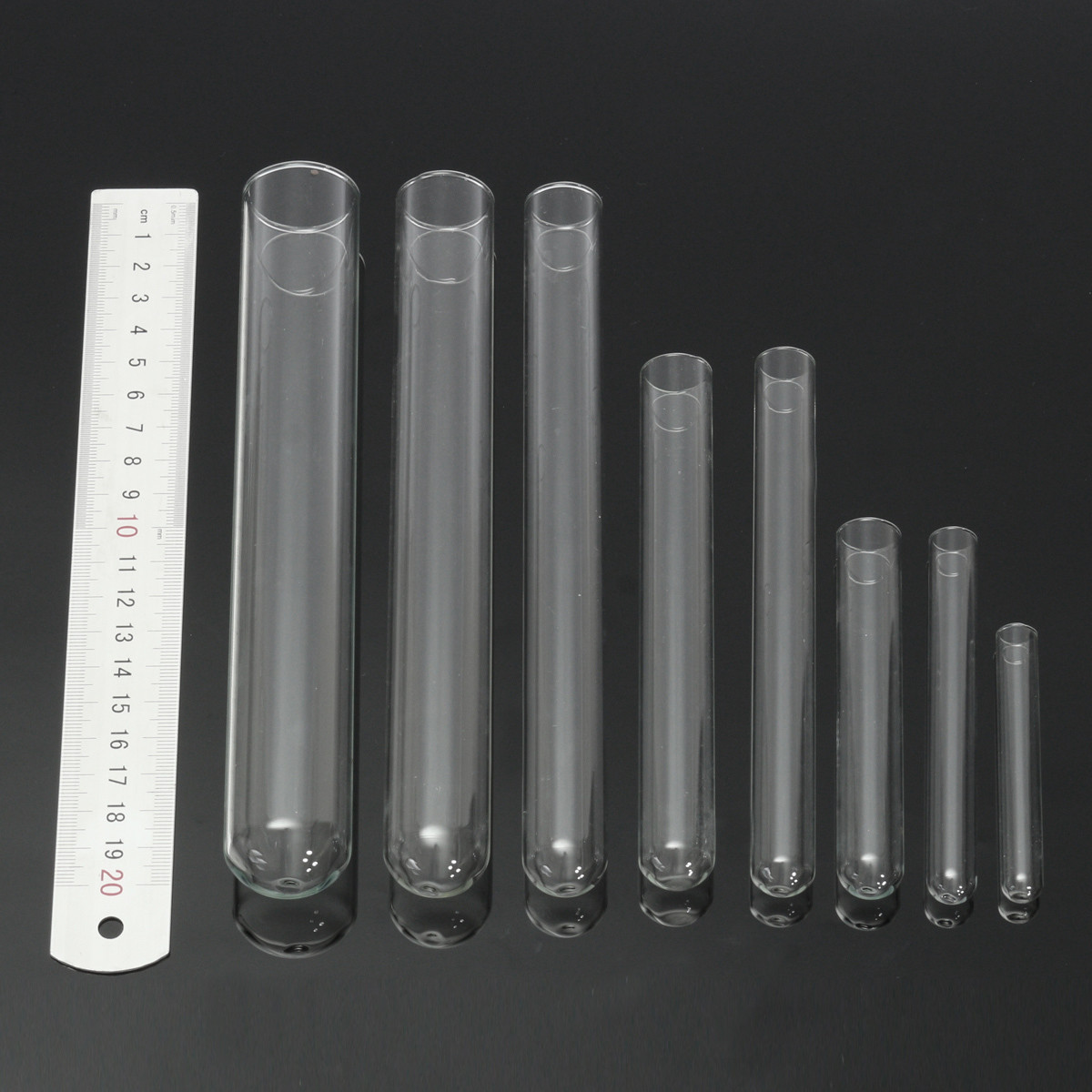 5Pcs Pyrex Glass Blowing Tubes 3/4 /6/8Inch Long Thick Wall Test Tube75-200mm