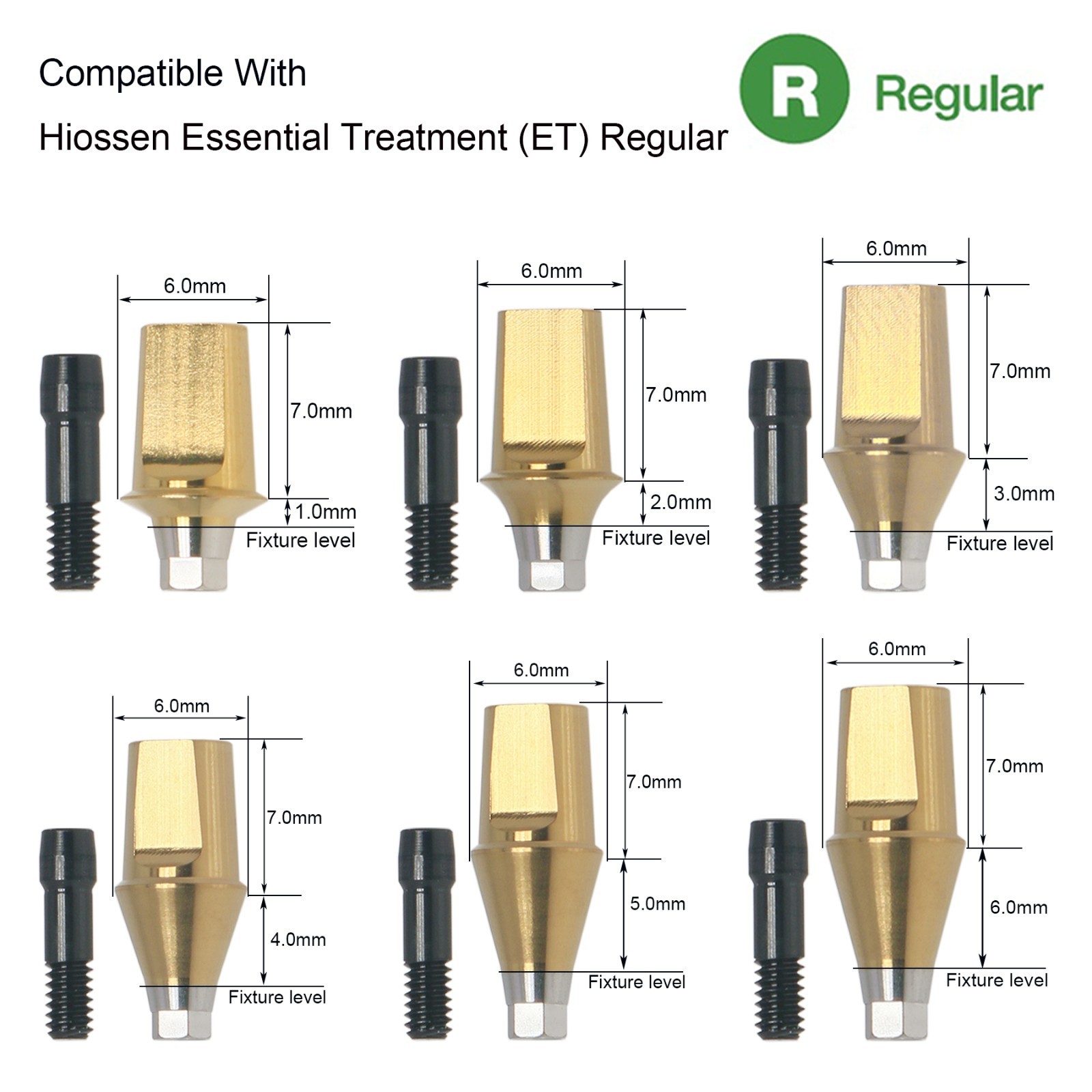 US Dental Osstem TS Hiossen ET Transfer Abutment Hex MINI/Regular