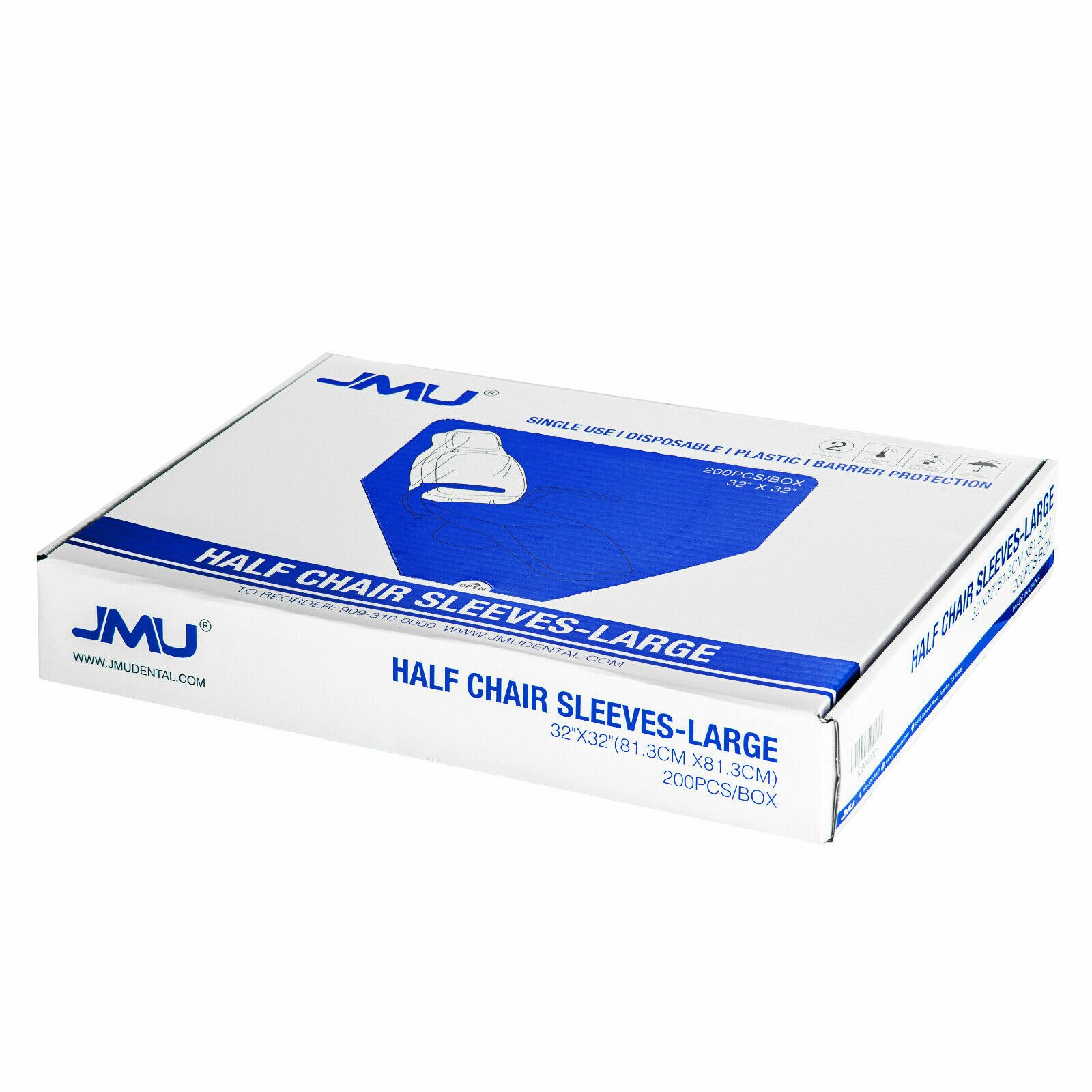 600PCS (3 Boxes) JMU Dental Unit Sleeve Half Chair Cover Large Size 32″ x 32″