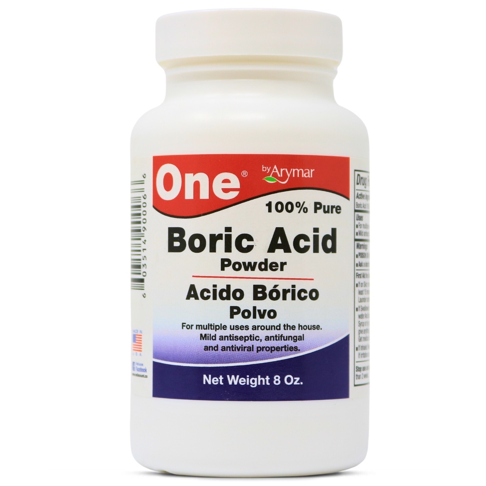 Arymar Multi-Use Boric Powder – Eco-Friendly Cleaning Solution, 8oz