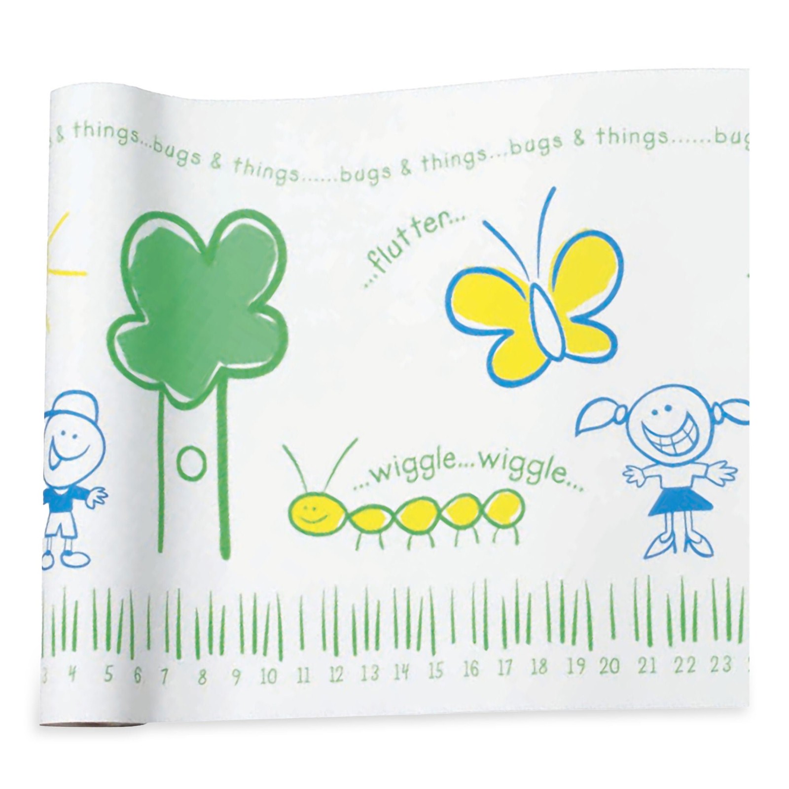 6 McKesson Pediatric Table Paper Rolls Bugs and Things White Crepe 21″ x 125′