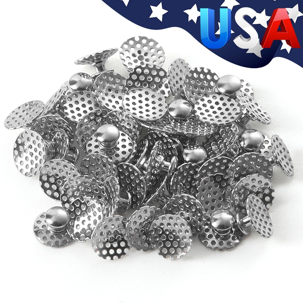 AZDENT Dental Orthodontic Lingual Buttons Bondable Round /Crimpable Hook Stops