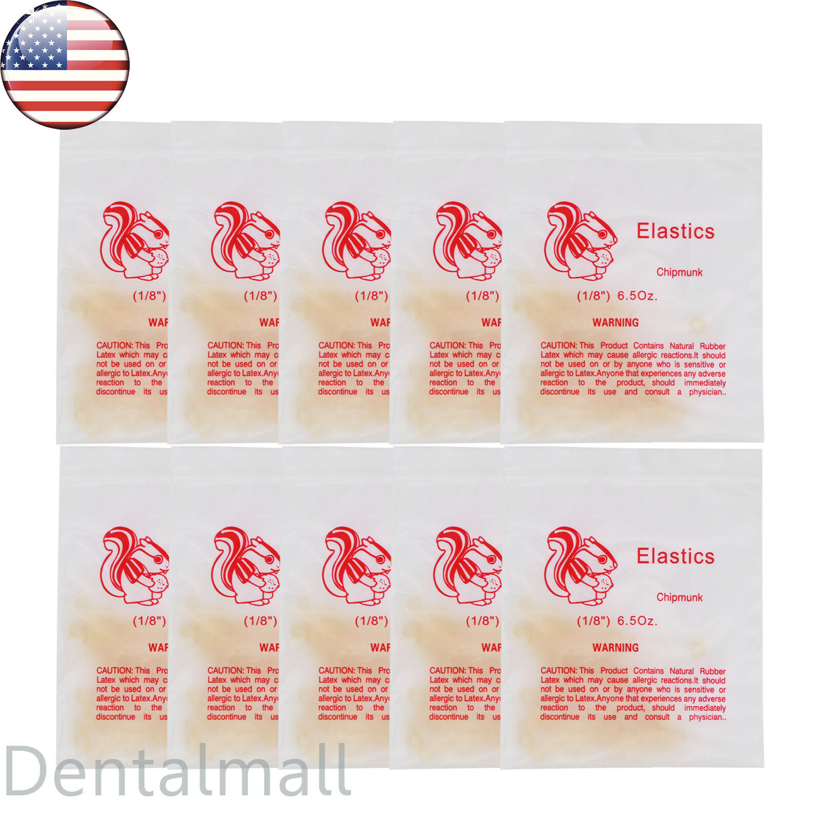 US Dental Orthodontic Rubber Bands Ortho Elastics Latex Brace 3.5 5.0 6.5 OZ