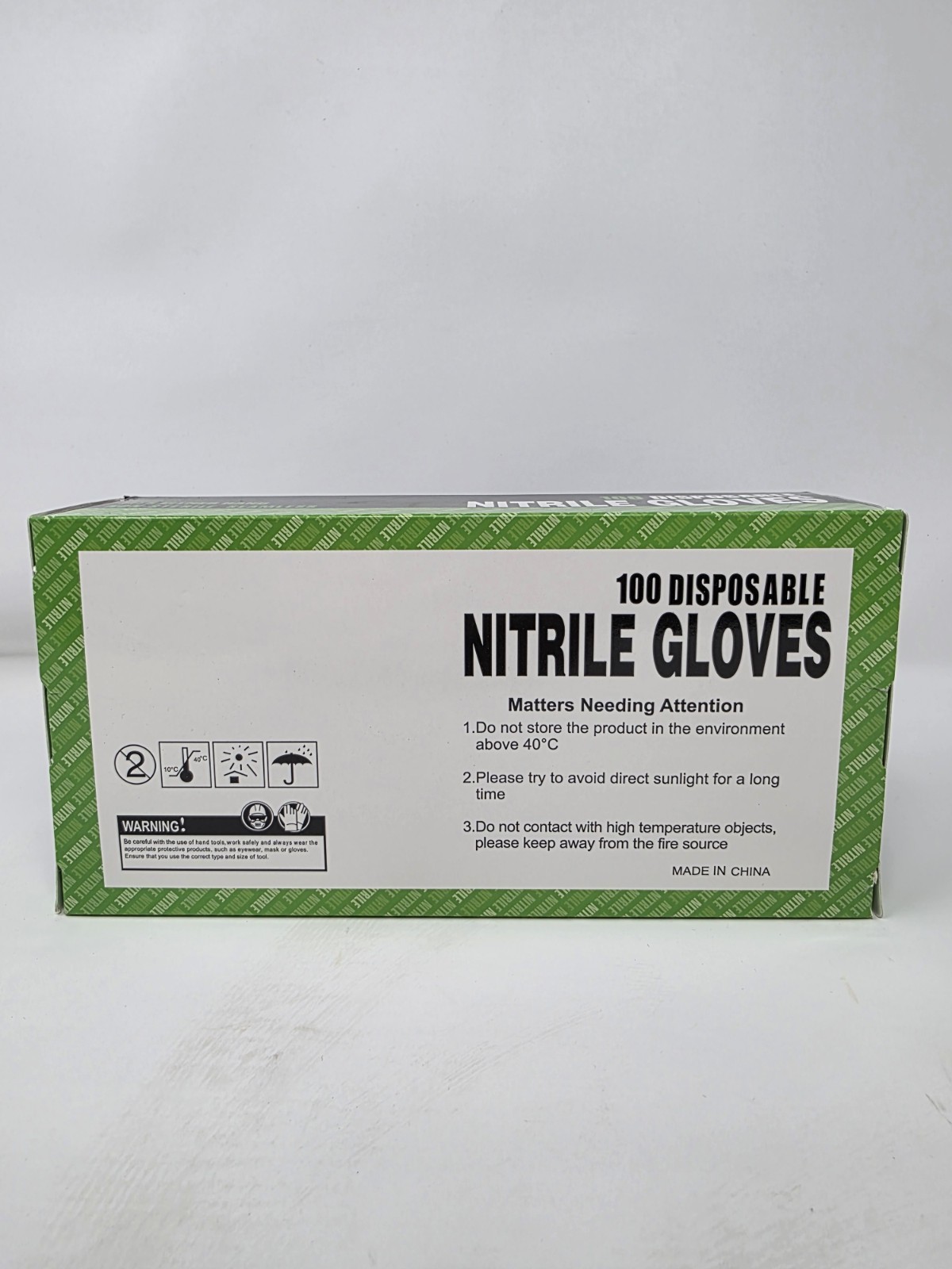 Black Nitrile Disposable Gloves Medium 100 Count Latex Free 3 Mil Ambidextrous