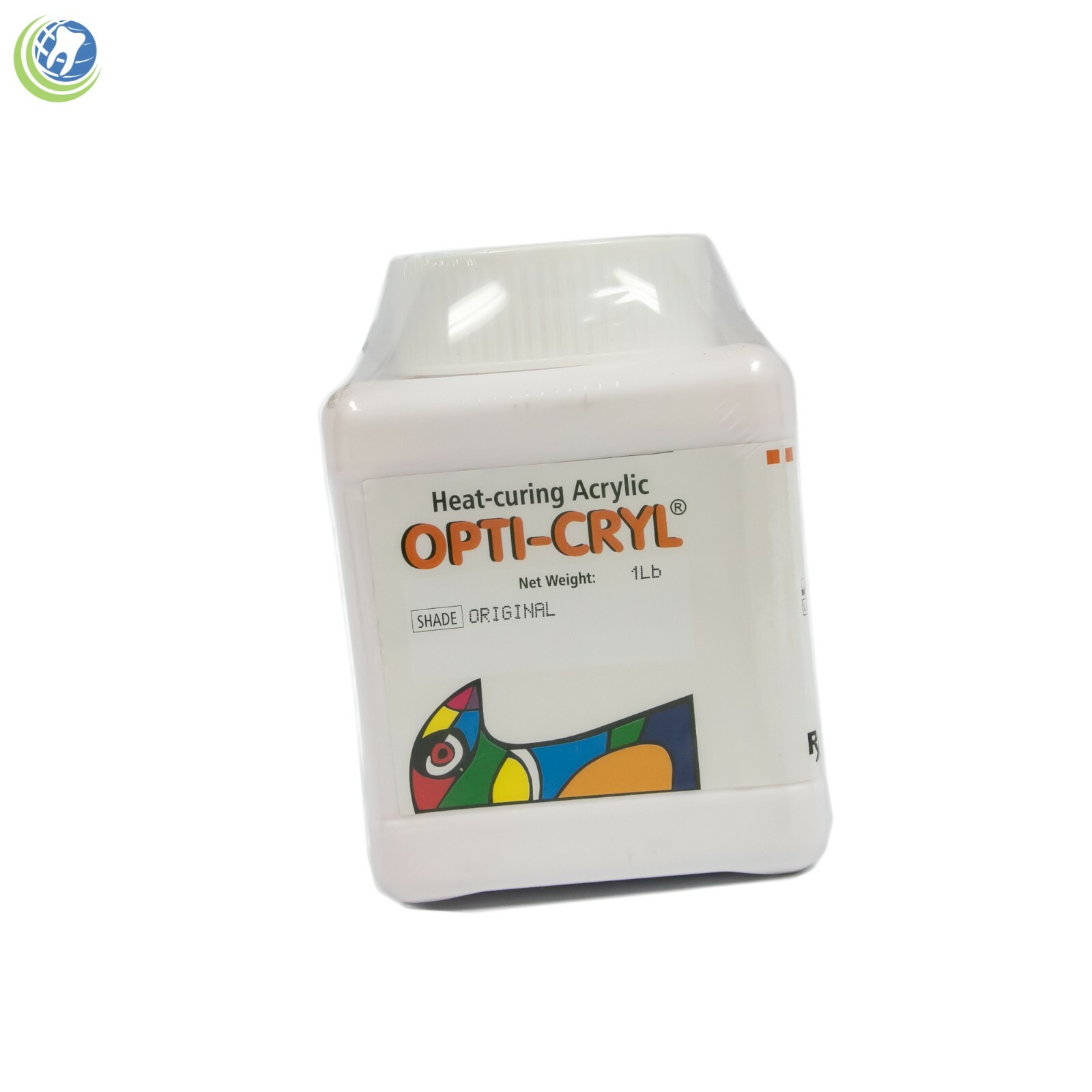 Opti-Cryl Denture Heat-Curing Acrylic Powder Original Shade High Impact 1 Lb.
