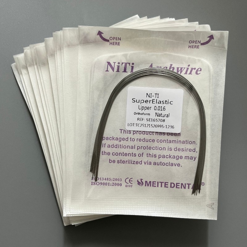 10Pcs/Pack Dental Orthodontic Arch Wire Super Elastic Niti Round Natural Form