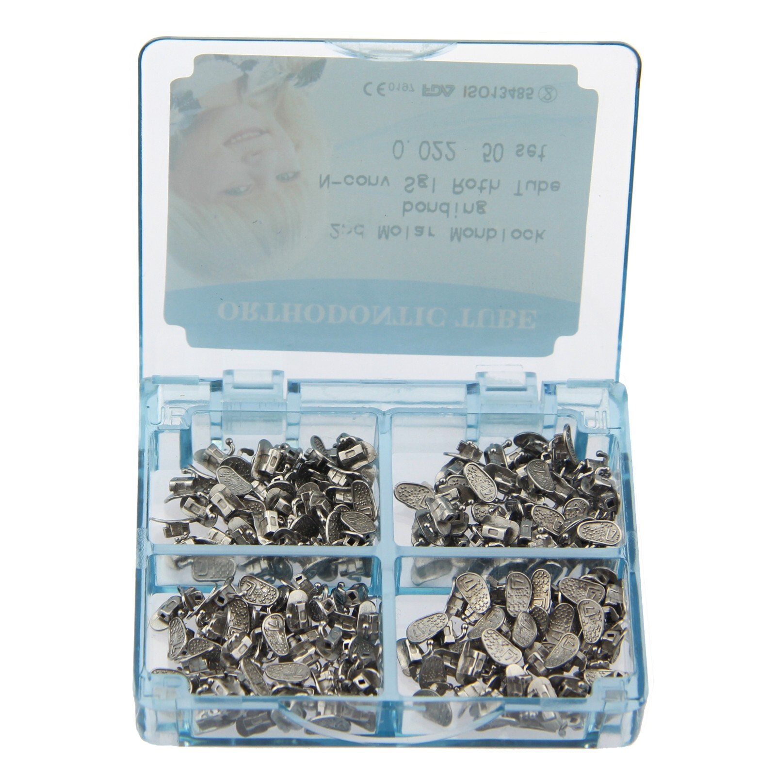 200 Tubo Ortodoncia Orthodontic Buccal Tube Roth MBT 022 1st 2nd Molar Bondable
