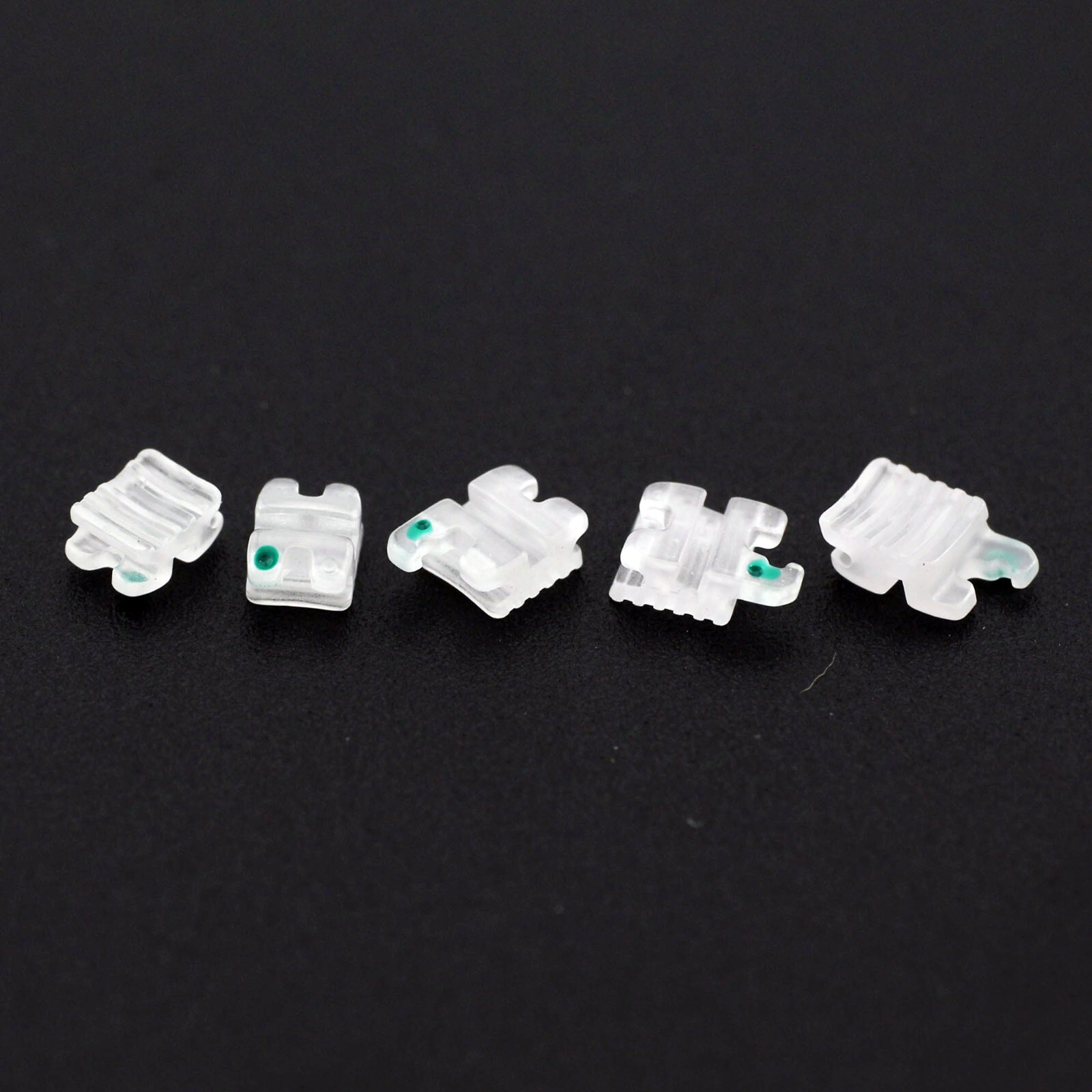 Dental Orthodontic Ceramic Brackets Clear Braces Elegan I MBT Roth 022 345 5-5