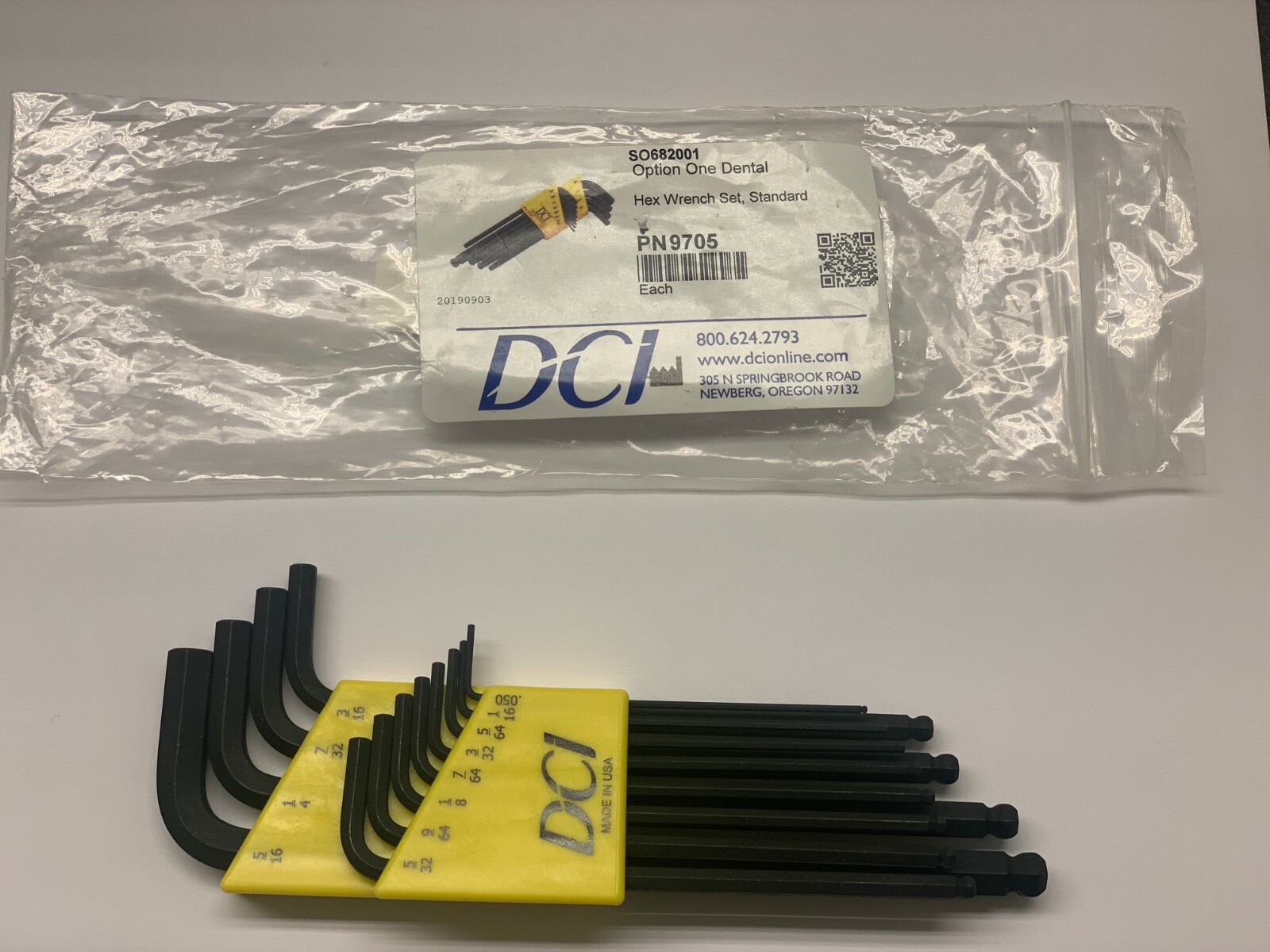 Dental Hex Wrench Set (Standard) DCI9705 MADE IN USA