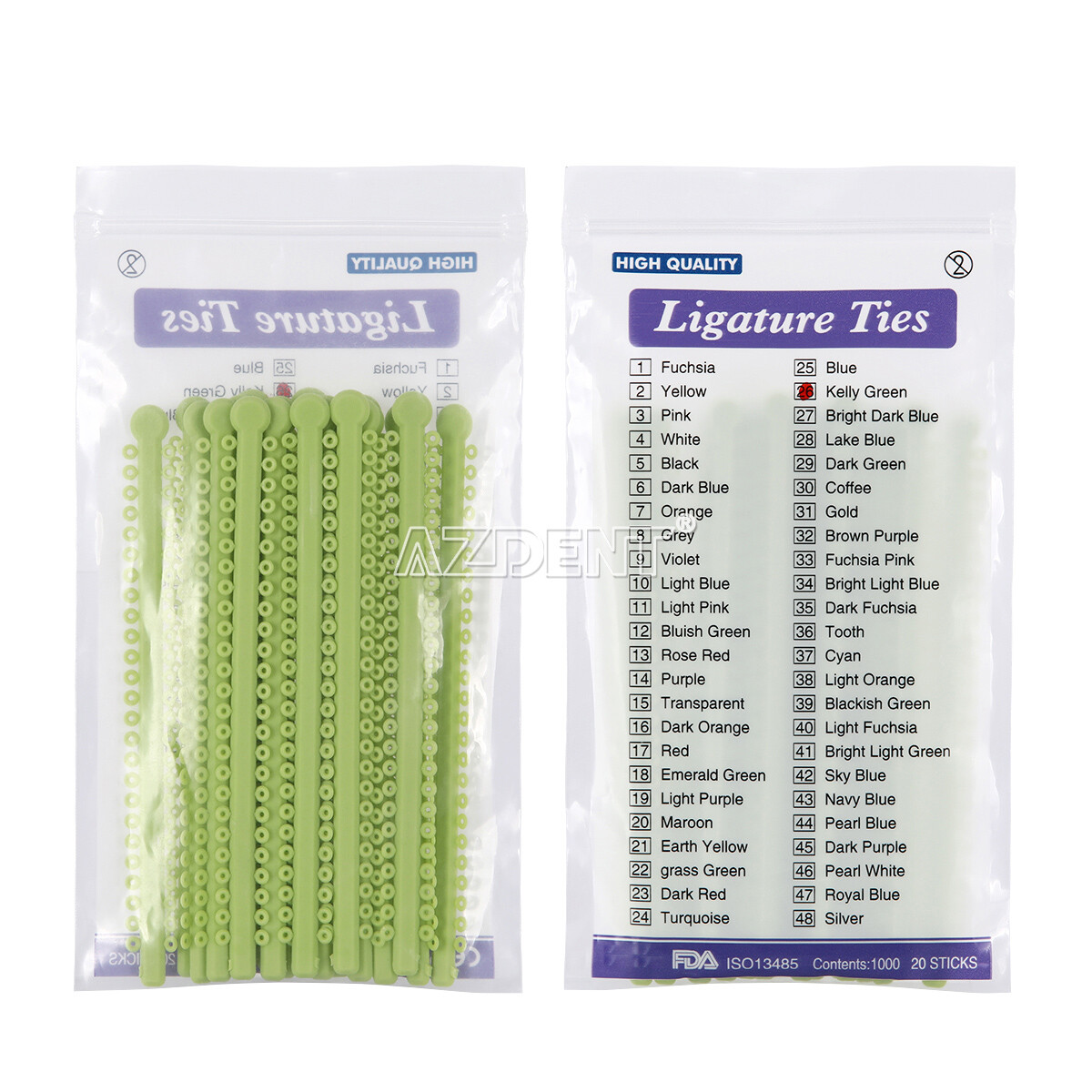 1000pcs Dental Orthodontic Ligature Ties Elastic Rubber Bands For Brackets Brace