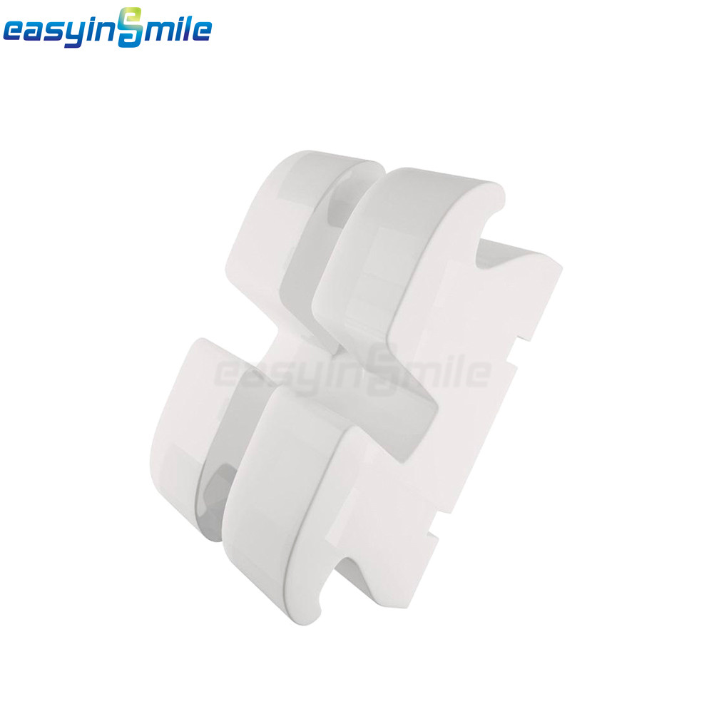 1/10PK Dental Brackets Orthodontic Ceramic Braces Clear MBT Roth 022 Hooks 3/345
