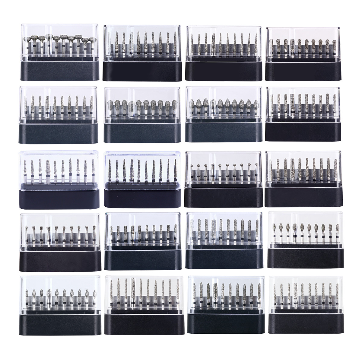 AZDENT Dental Super Coarse Diamond Bur Drill for High Speed Handpiece 20 Types