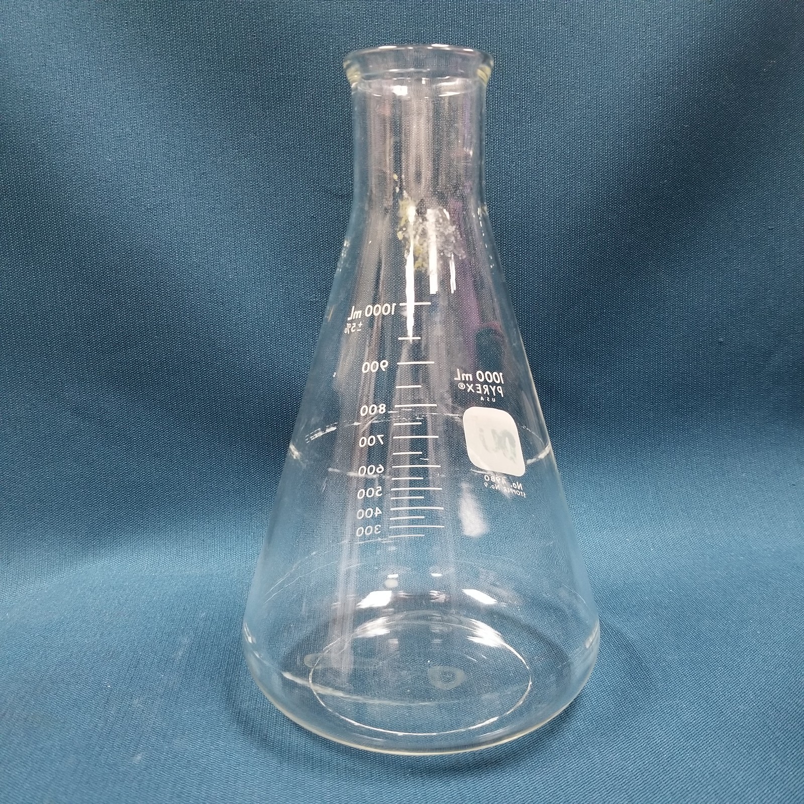 PYREX 1000mL Erlenmeyer Flask #4980 Lab Glass Ware