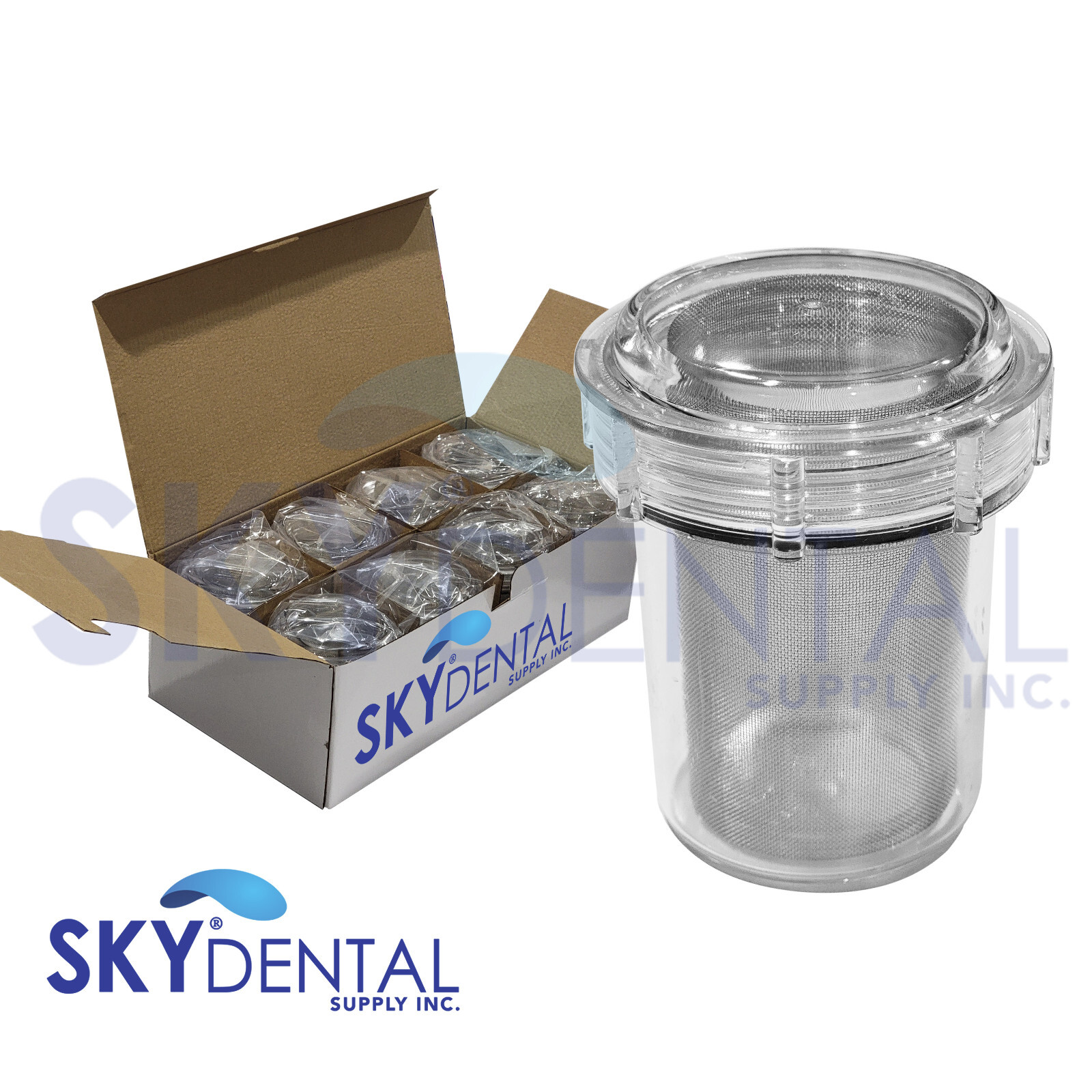 Up to 12 Dental Evacuation Canister Traps Suction Vacuum Filter 2200 2300 2350