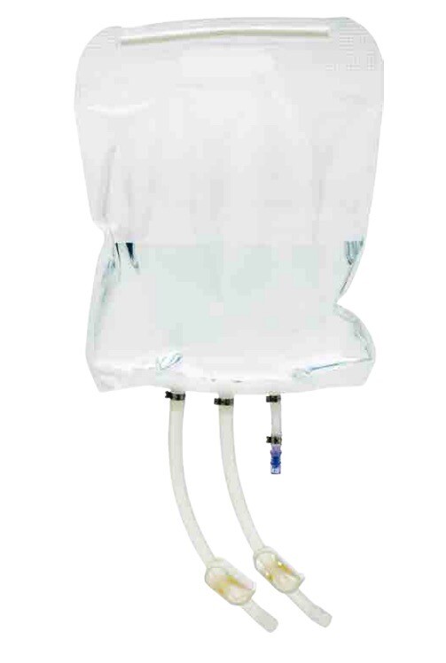 JM BIOCONNECT Hanging 5L Disposable Bio Pillow Bag 3-Port MPC JMSPBD3V002400