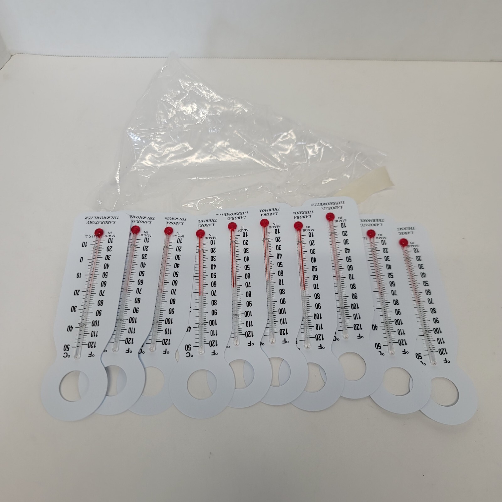 Lot of 10 Class Lab Thermometer Made in USA NIP