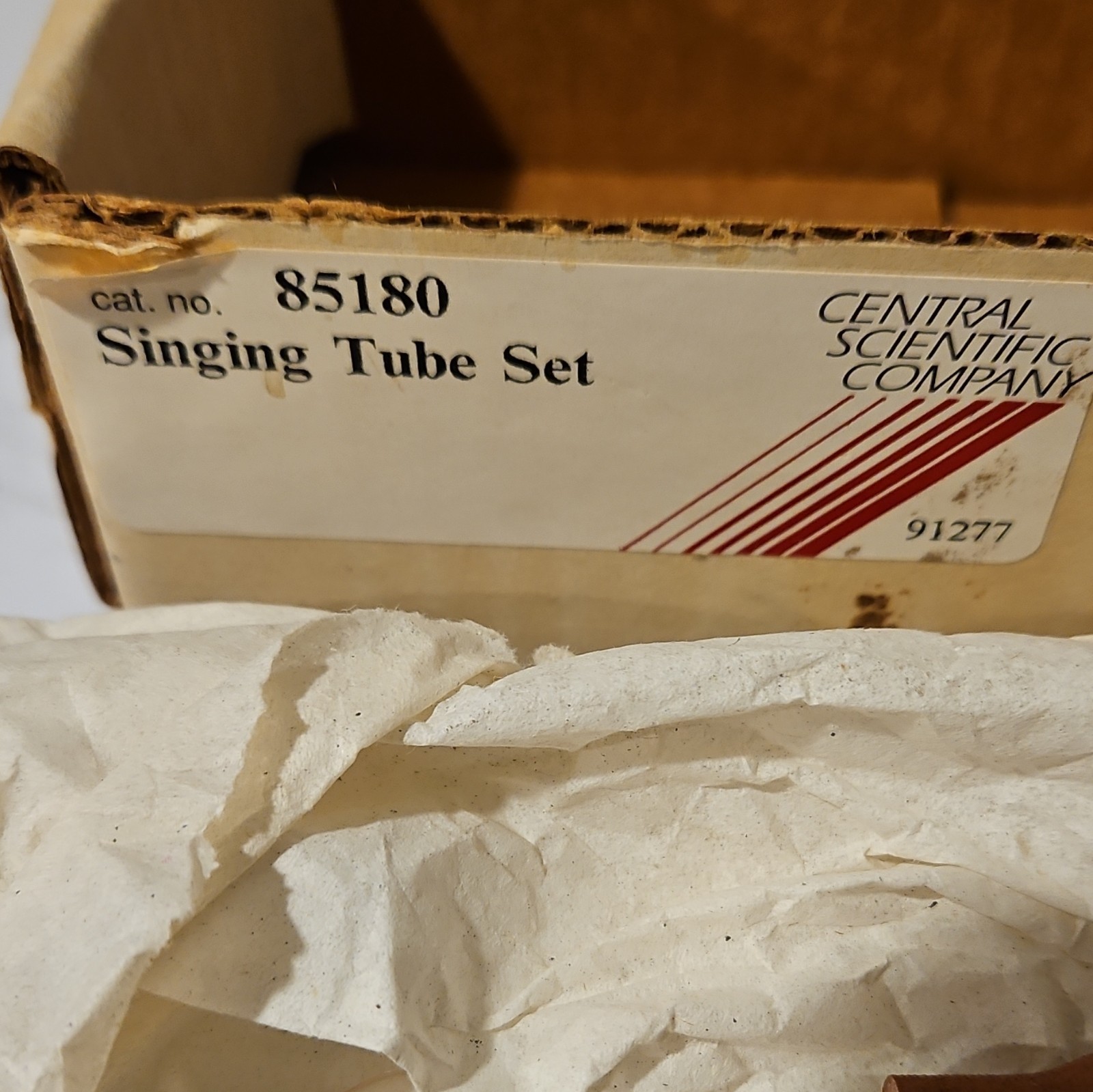 Cenco Singing Tubes Set 85180 Physical Laboratory Instruction Manual