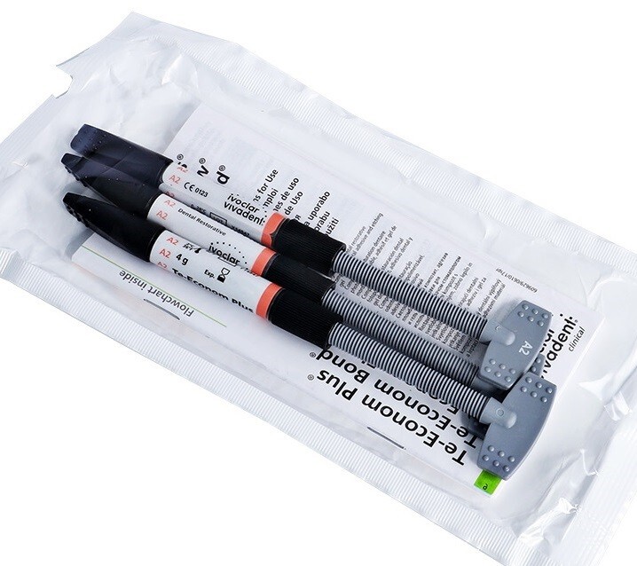 3 Syringes/Set Ivoclar Vivadent Dental Light Cure Composite TE-Econom Plus Resin