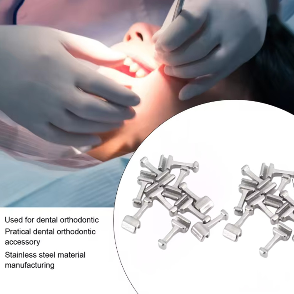 10pcs/pack Dental Orthodontic Crimpable Hook Long/Medium/Short Stainless Steel