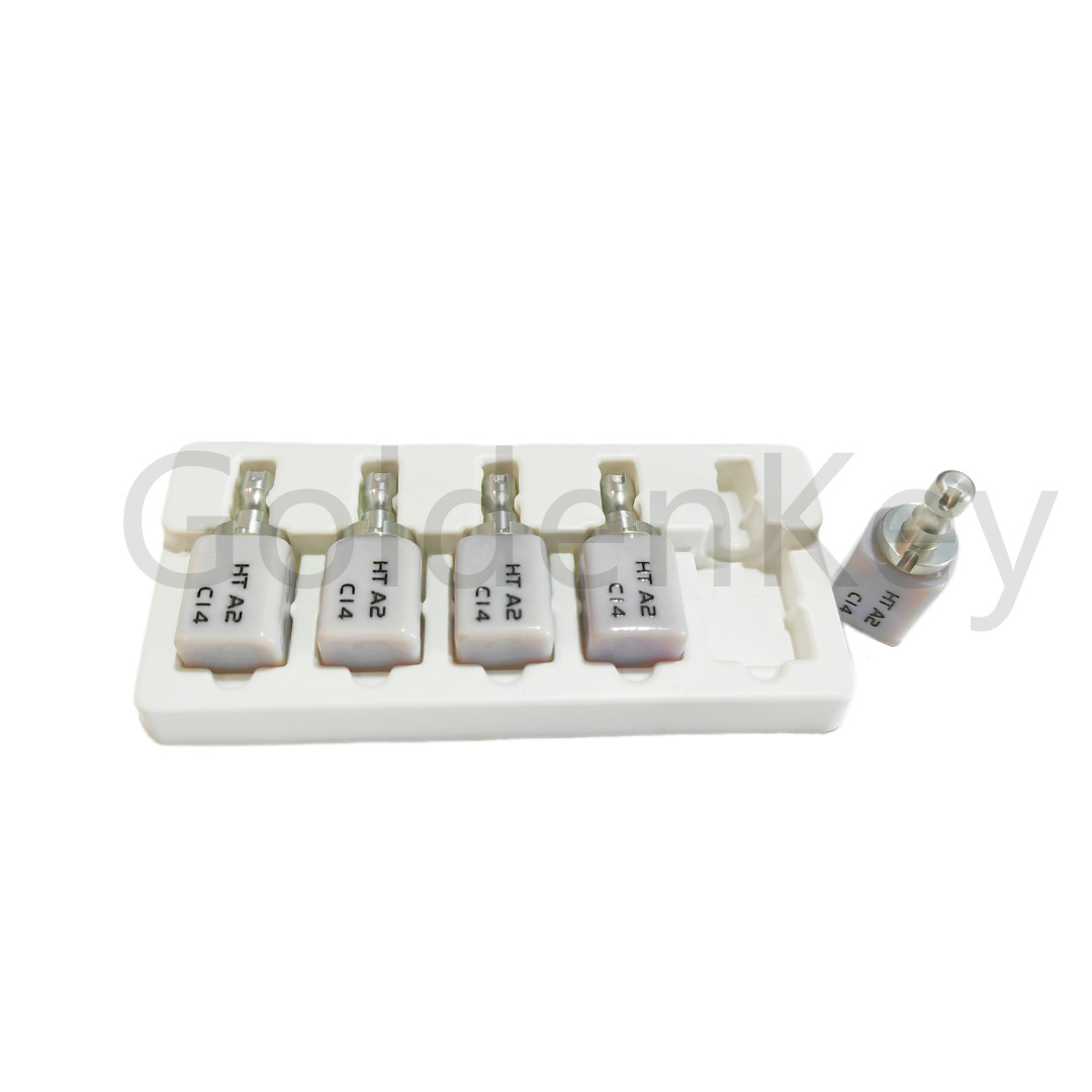 5Pcs/Box C14 Dental Glass Ceramic Lithium Dislicate Blocks Cerec CAD CAM