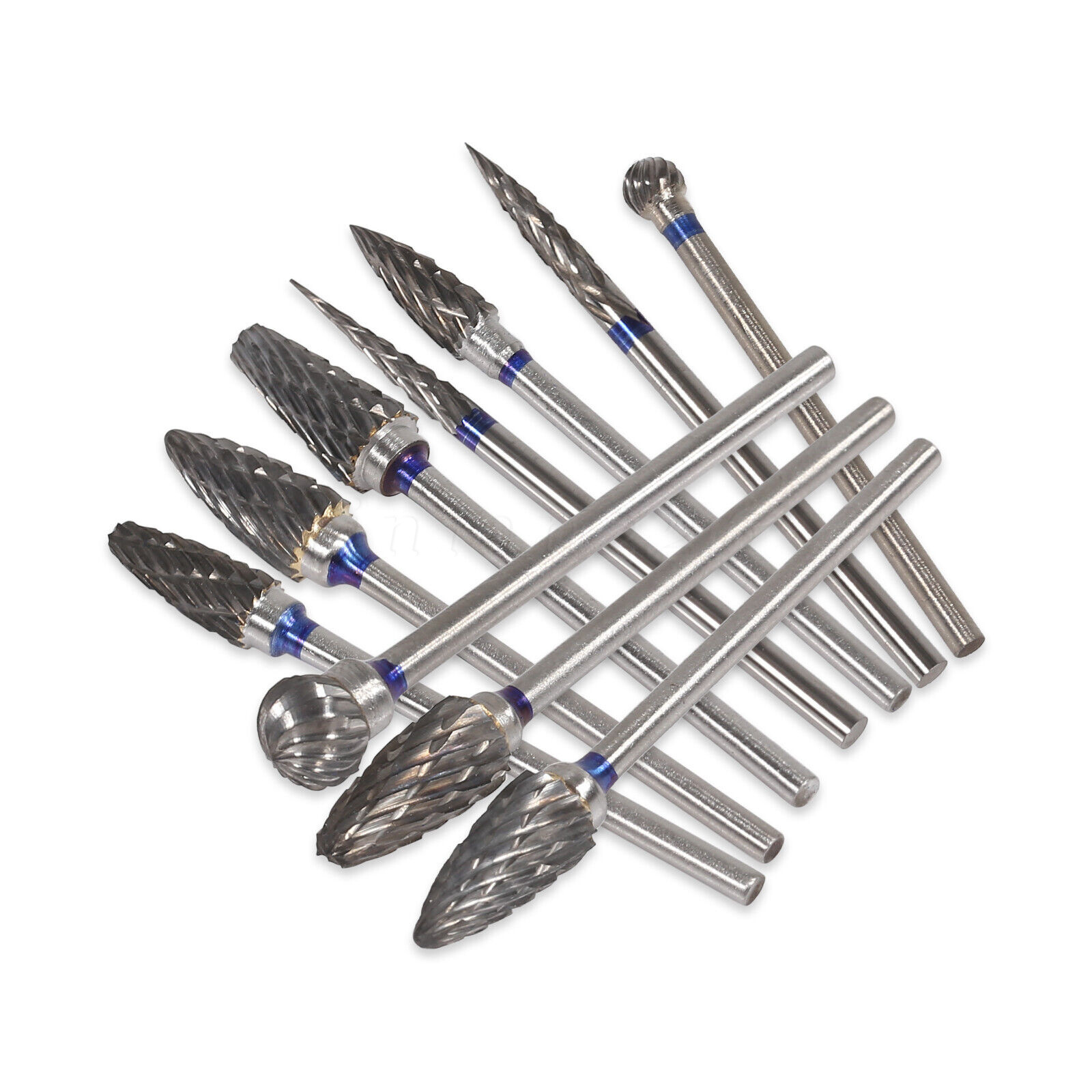10 Pcs HP Tungsten Steel Carbide Cutter Dental Denture Burs Lab Drill Polisher P